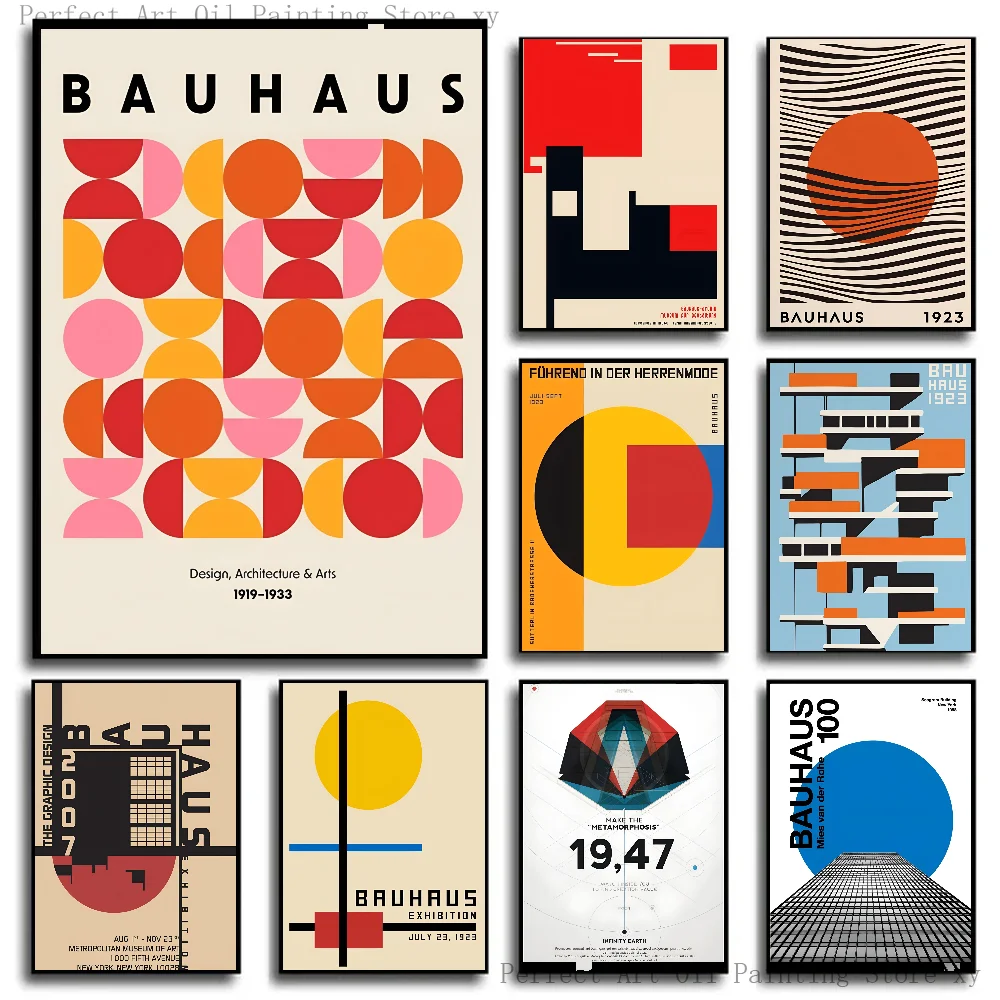 1PC Bauhaus Modern Simplicity  - Photography Geometry ulasan dan harga
