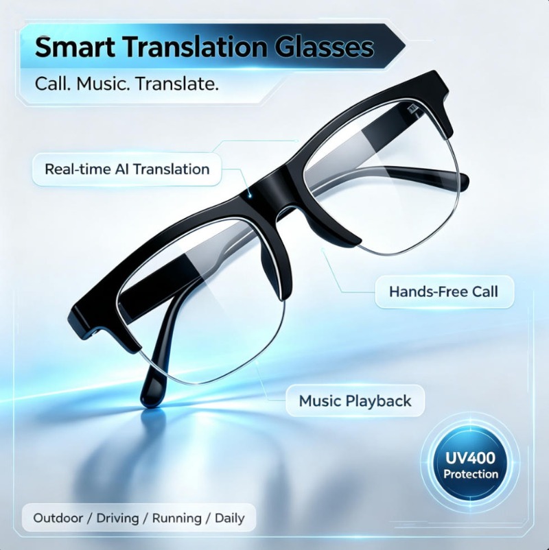 Smart Translation Glasses Real - Photography Japanese ulasan dan harga