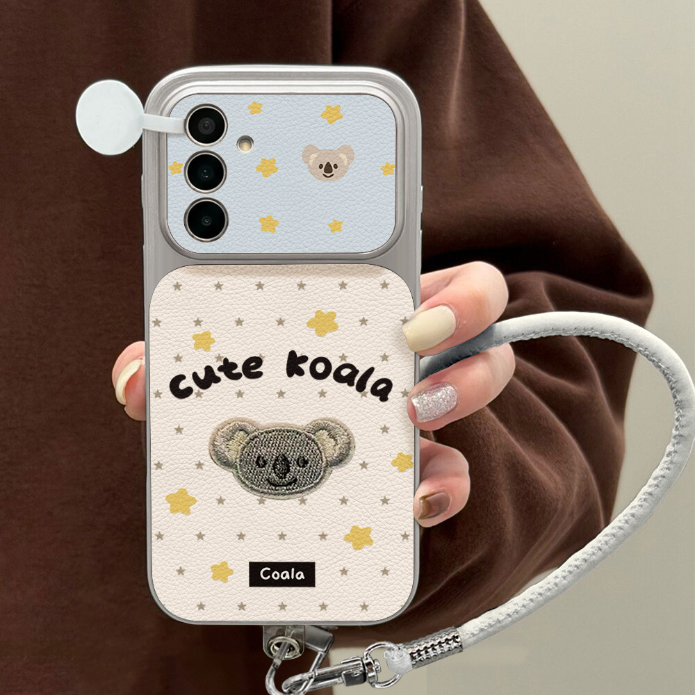 Cute Koala PU Leather Case For - Camera Wrist Strap ulasan dan harga